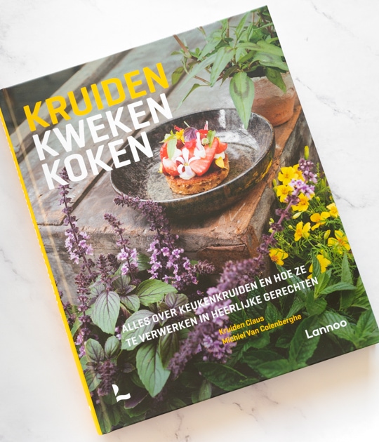 Cover boek Kruiden Kweken Koken van Kruiden Klaus en Michiel Van Colenberghe