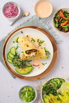 oesterzwammen shoarma - wrap