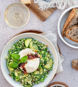 parelcouscous - groene groenten