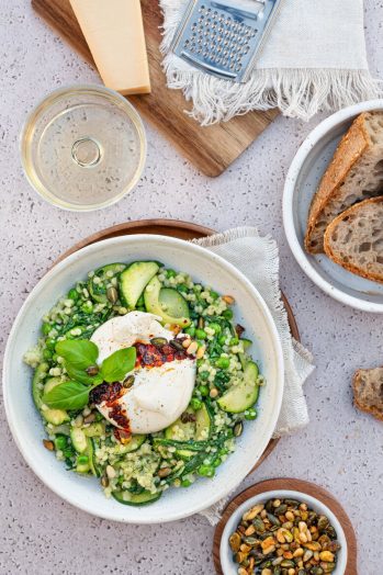 parelcouscous - groene groenten