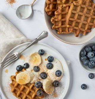 Kruidige pompoenwafels