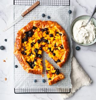 bladerdeegtaart mango - lang