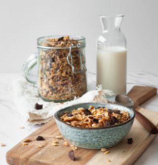 chocolade granola - lang