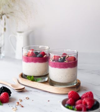 frambozen overnight oats- vierkant