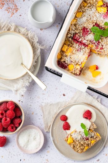 Baked Oats mango