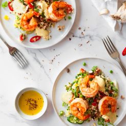 scampi bloemkoolrijst - lang
